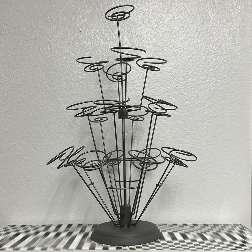 Whimsical Silver Cupcake Stand/Holder Display